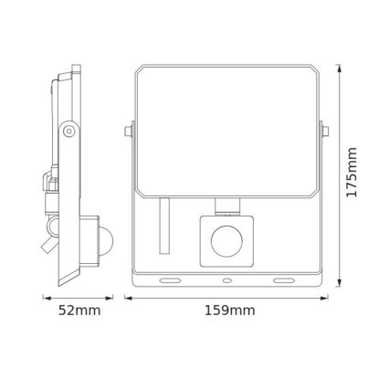 Osram - FLOODLIGHT LED-Strahler mit Sensor, 30W, 230V, 6500K, IP65