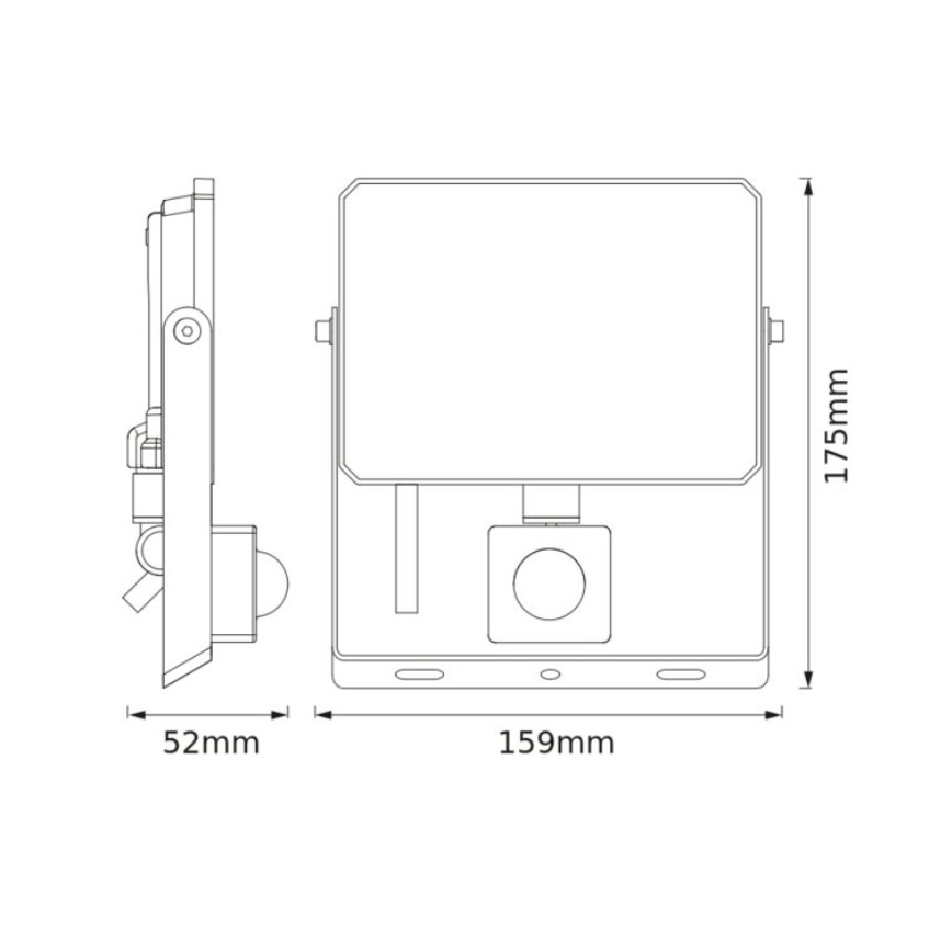 Osram - FLOODLIGHT LED-Strahler mit Sensor, 30W, 230V, 6500K, IP65