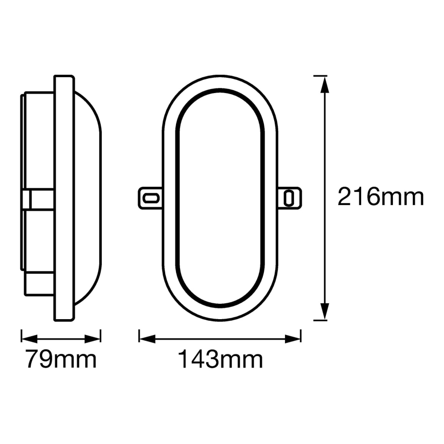 Osram - LED-Außen-Wandleuchte BULKHEAD LED/11W/230V IP54 weiß