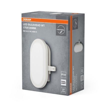 Osram - LED Außenwandleuchte BULKHEAD LED/6W/230V IP54 weiß