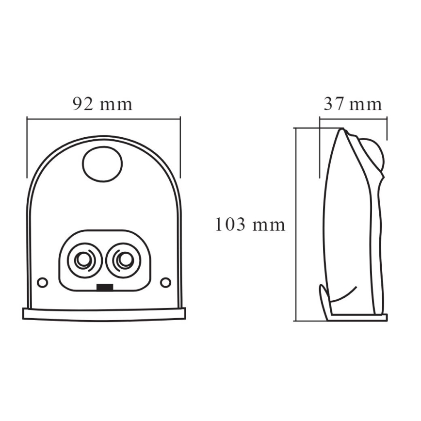 Osram - LED-Außenwandleuchte mit Sensor DOORLED LED/0,5W/3xAA IP54 weiß