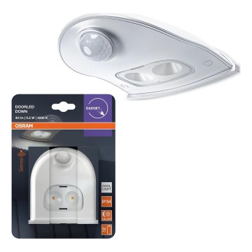 Osram - LED-Außenwandleuchte mit Sensor DOORLED LED/0,5W/3xAA IP54 weiß