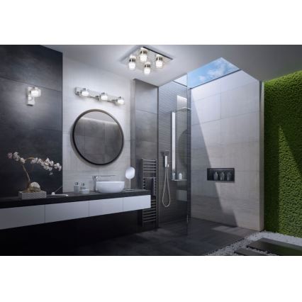 Osram - LED-Badezimmer-Wandleuchte ORBIS FLAME LED/5,5W/230V 3000/4000K IP44 glänzender Chrom