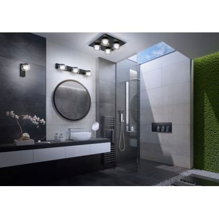Osram - LED Badezimmer-Wandleuchte ORBIS FLAME LED/5,5W/230V 3000/4000K IP44 schwarz