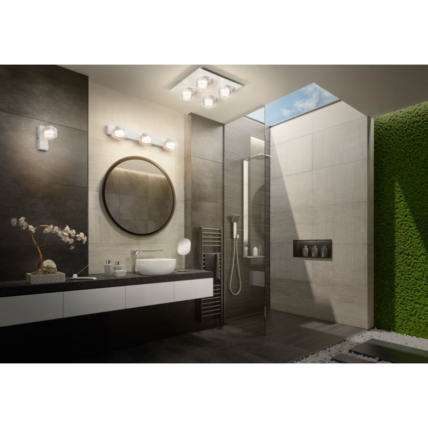 Osram - LED-Badezimmer-Wandleuchte ORBIS FLAME LED/5,5W/230V 3000/4000K IP44 weiß