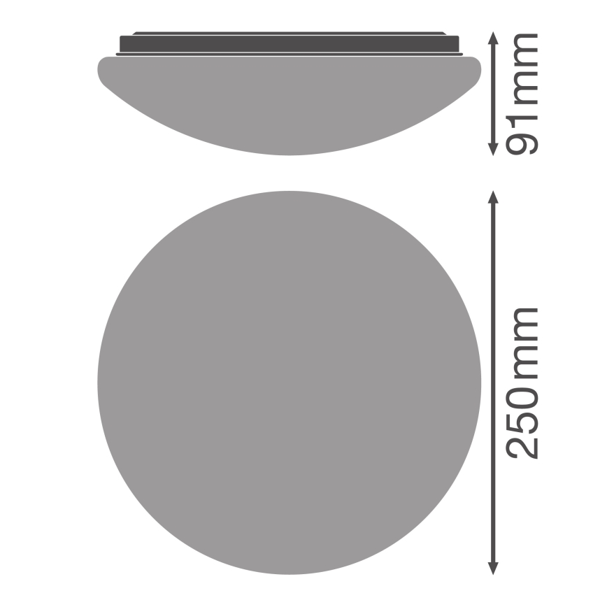 Osram - LED-Deckenleuchte ESSENTIAL LED/13W/230V Ø 25 cm weiß