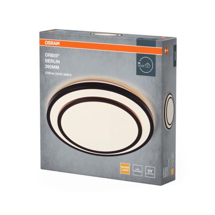 Osram - LED Deckenleuchte ORBIS BERLIN LED/24W/230V Ø 39 cm schwarz