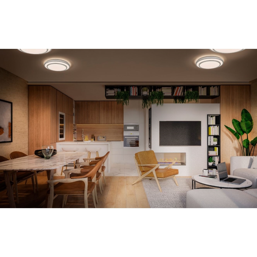 Osram - LED-Deckenleuchte ORBIS BERLIN LED/36W/230V Ø 49,2 cm silber