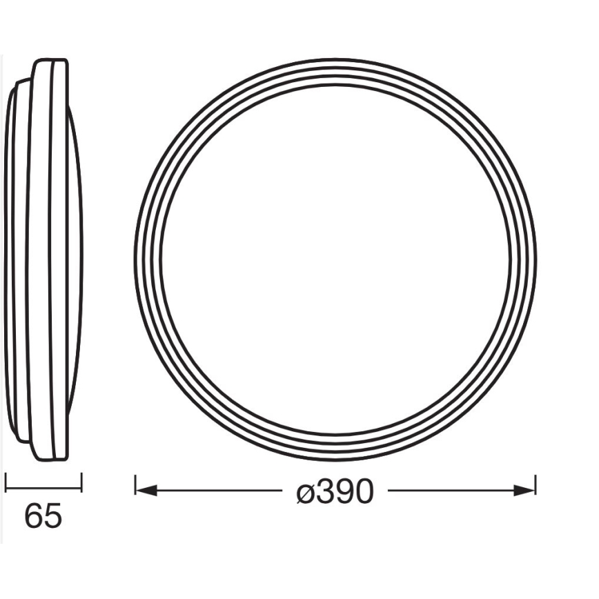 Osram - LED-Deckenleuchte ORBIS HELMAN LED/24W/230V, Ø 39 cm, silber