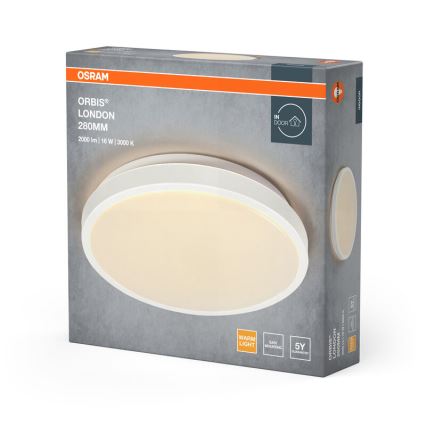 Osram - LED-Deckenleuchte ORBIS LONDON LED/16W/230V Ø 28 cm weiß