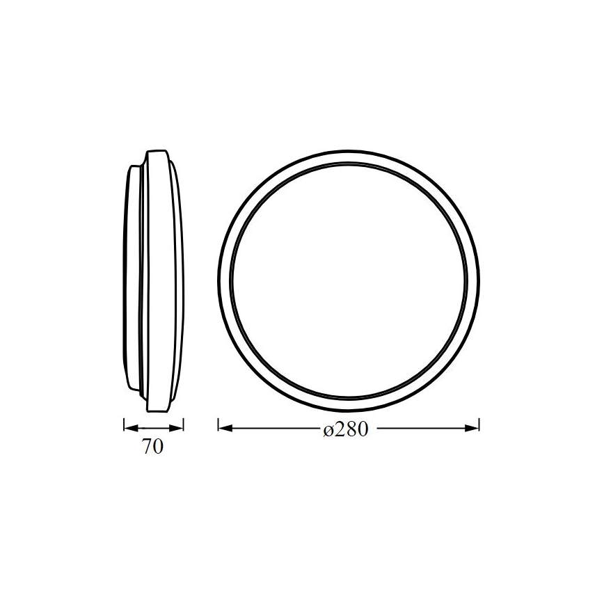 Osram - LED-Deckenleuchte ORBIS LONDON LED/16W/230V Ø 28 cm weiß