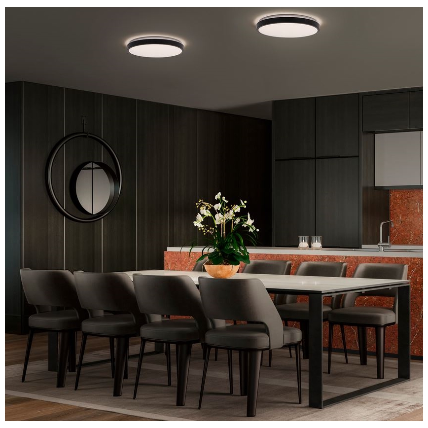 Osram - LED-Deckenleuchte ORBIS LONDON LED/36 W/230 V Ø 48 cm schwarz