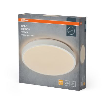 Osram - LED-Deckenleuchte ORBIS LONDON LED/36W/230V Ø 48 cm weiß
