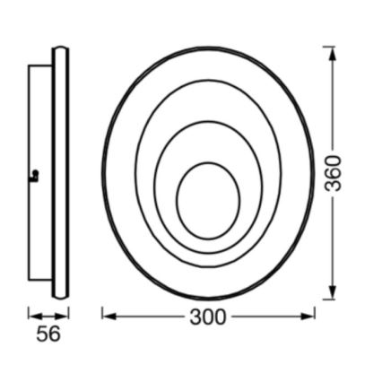 Osram - LED-Deckenleuchte ORBIS SPIRAL LED/27W/230V