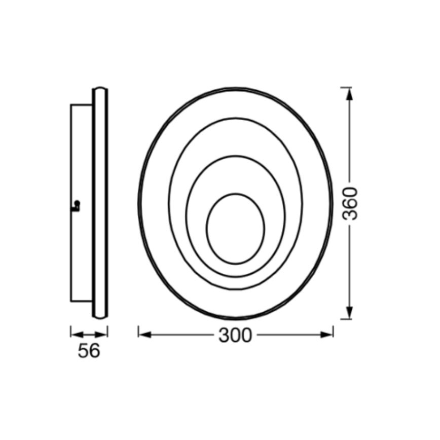 Osram - LED-Deckenleuchte ORBIS SPIRAL LED/27W/230V