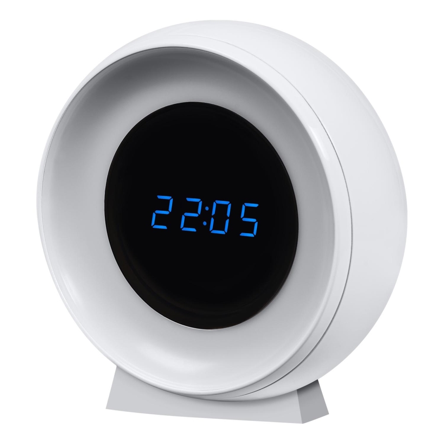 Osram - LED-Digitaluhr mit Hintergrundbeleuchtung NIGHTLUX LED/0,3W/5V 1000mAh 3000/4000/6500K weiß