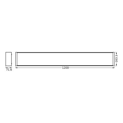 Osram - Dimmbare LED-Deckenleuchte OFFICE LINE LED/40W/230V 120 cm + Fernbedienung
