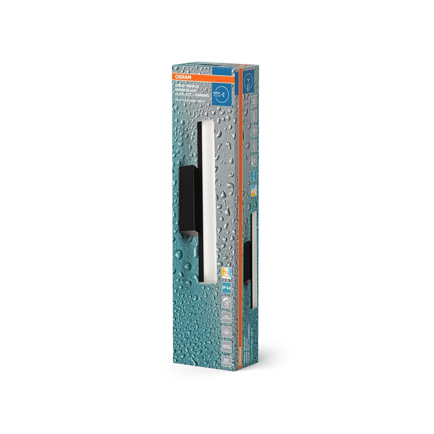 Osram - Dimmbare LED-Spiegelleuchte ORBIS MIRROR LED/6,8W/230V 40 cm 3000/4000K IP44 schwarz