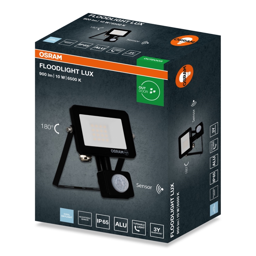 Osram - LED-Flutlichtstrahler mit Sensor FLOODLIGHT LED/10W/230V 6500K IP65