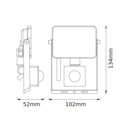 Osram - LED-Flutlichtstrahler mit Sensor FLOODLIGHT LED/10W/230V 6500K IP65