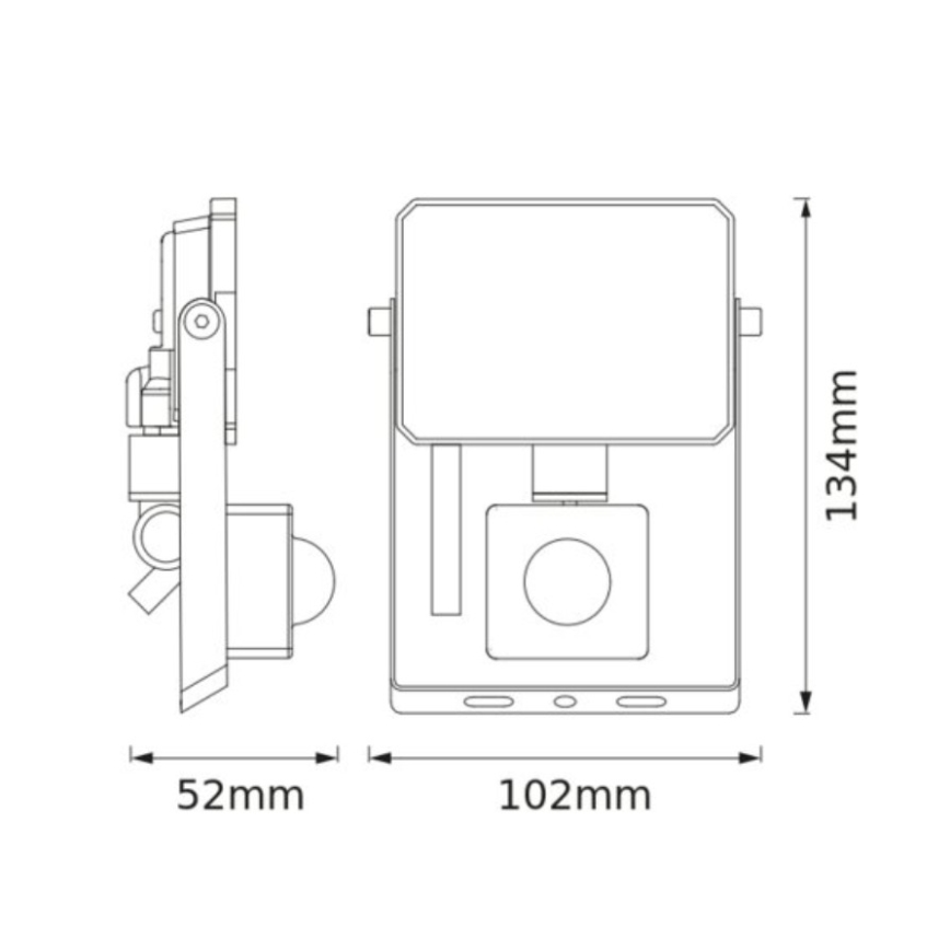 Osram - LED-Flutlichtstrahler mit Sensor FLOODLIGHT LED/10W/230V 6500K IP65