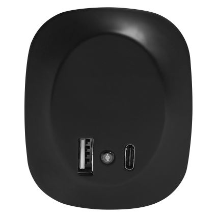 Osram - LED-Nachtlicht zum Einstecken mit Sensor und USB LUNETTA LED/12,5W/230V schwarz