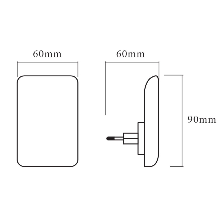 Osram - LED-Nachtlicht mit Dämmerungssensor LUNETTA LED/0,3W/230V