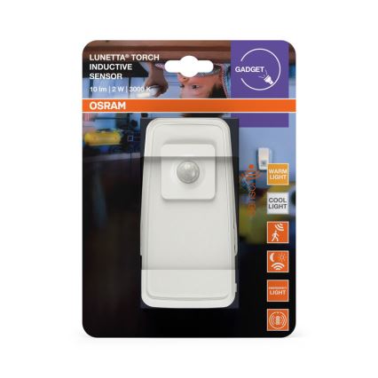 Osram - LED-Orientierungsleuchte für Steckdose mit Sensor LUNETTA LED/2W/230V