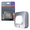 Osram - LED Orientierungsleuchte mit Sensor NIGHTLUX LED/0,3W/3xAAA IP54 silber