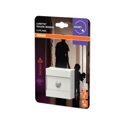 Osram - LED RGB Orientierungsleuchte für die Steckdose mit Sensor LUNETTA LED/0,3W/230V