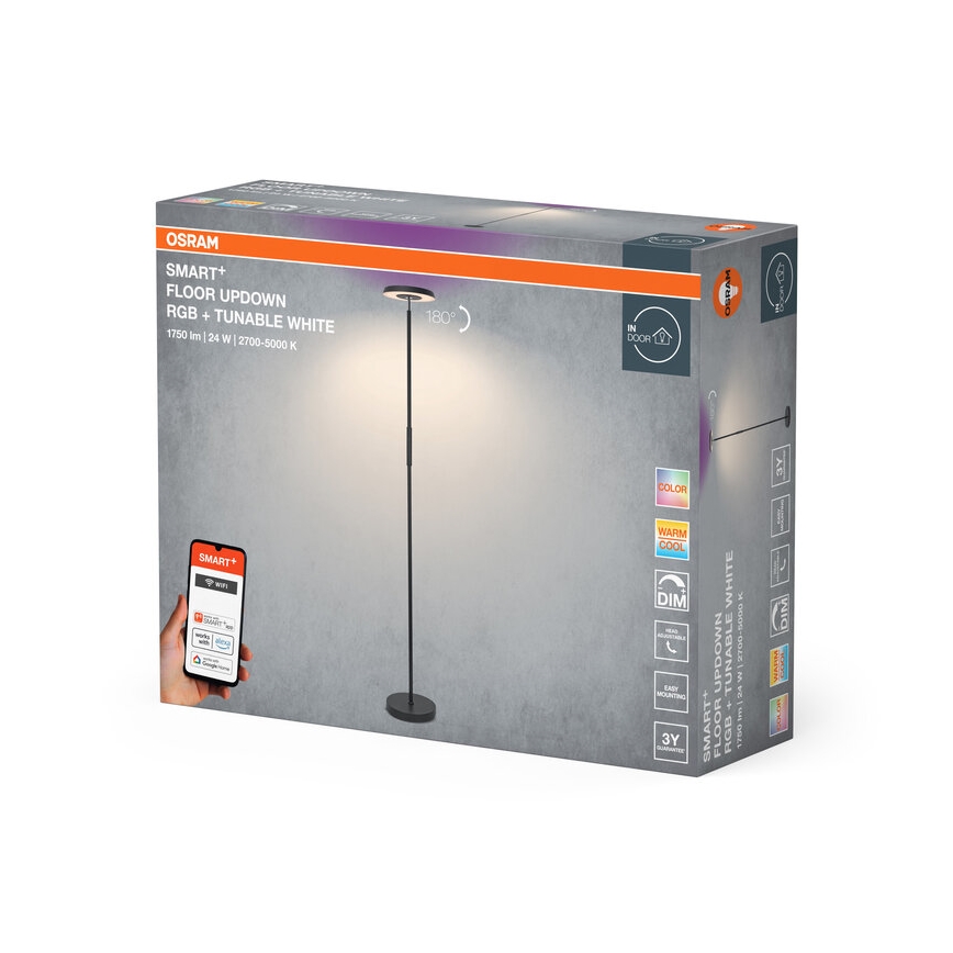 Osram - LED RGBW dimmbare Stehleuchte SMART+ FLOOR LED/24W/230V 2700-5000K Wi-Fi