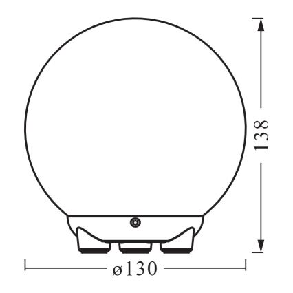 Ledvance - LED RGBW dimmbare, wiederaufladbare SMART+ MAGIC Tischlampe LED/2,5W/5V 2200-6500K Wi-Fi weiß