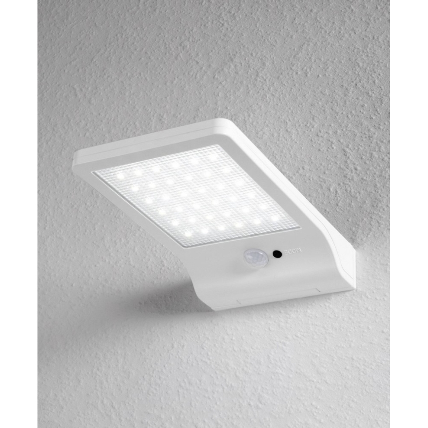 Osram - LED-Solar-Wandleuchte mit Sensor DOORLED LED/3W/3,3V 2000 mAh IP44 weiß