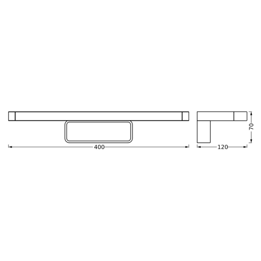 Osram - LED-Spiegelbeleuchtung für das Badezimmer DISC BAR LED/7W/230V 3000/4000K IP44