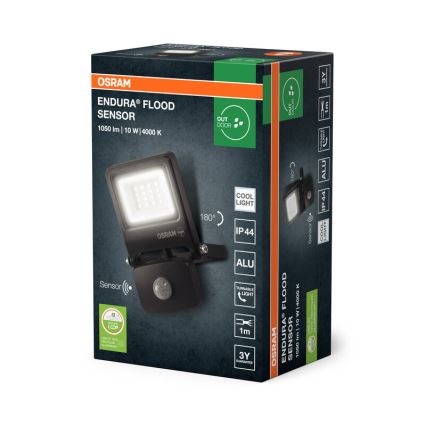 Osram - LED-Strahler mit Sensor ENDURA LED/10W/230V 4000K IP44