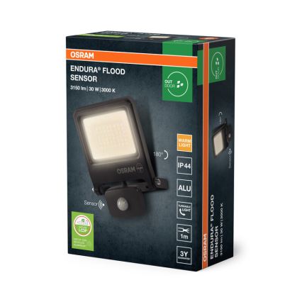 Osram - LED-Strahler mit Sensor ENDURA LED/30W/230V 3000K IP44