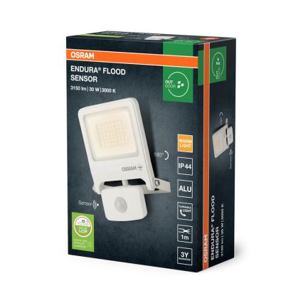 Osram - LED-Strahler mit Sensor ENDURA LED/30W/230V 3000K IP44