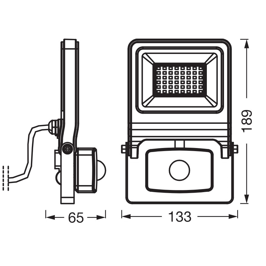 Osram - LED-Strahler mit Sensor ENDURA LED/30W/230V 3000K IP44