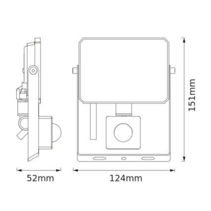 Osram - LED-Strahler mit Sensor FLOODLIGHT LED/20W/230V 4000K IP65