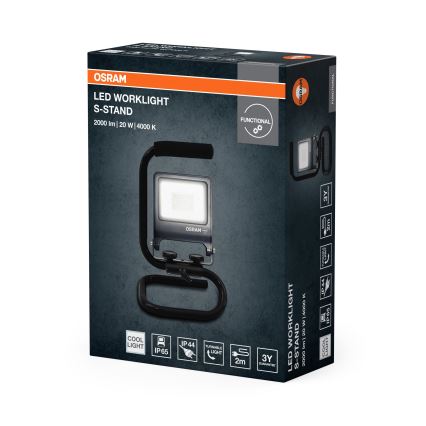 Osram - LED-Strahler mit Stativ S-STAND LED/20 W/230 V 4000 K IP65 Anthrazit