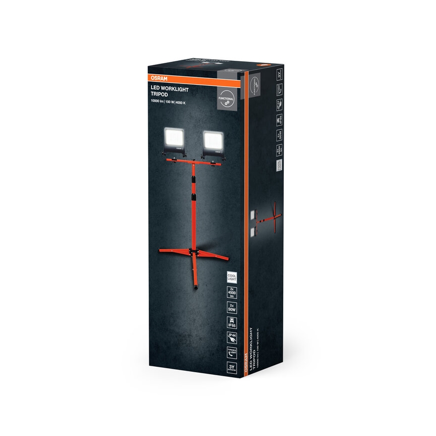 Osram - LED-Strahler mit TRIPOD-Halterung 2xLED/50W/230V IP65