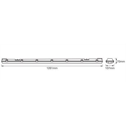 Osram - LED-Technische Leuchtstoffleuchte SUBMARINE 2xG13/15W/230V IP65