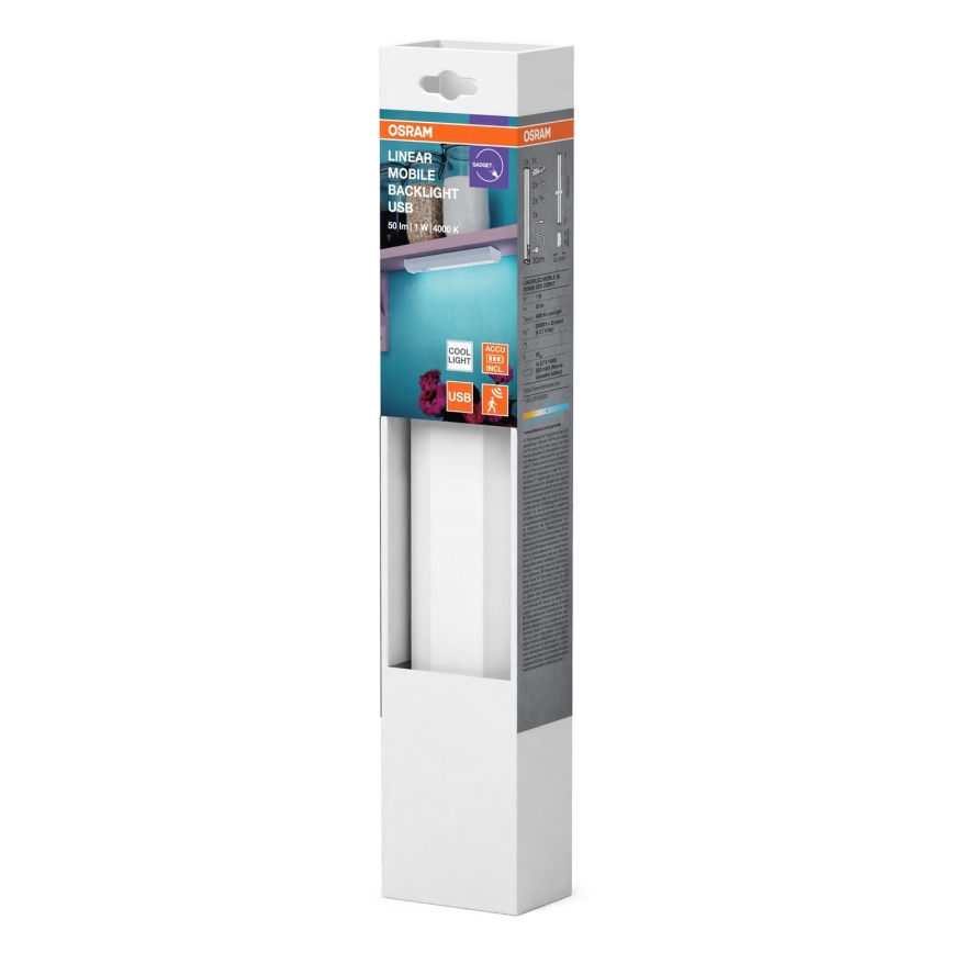 Osram - LED-Unterbauleuchte mit Sensor MOBILE LED/1W/3,7V 500 mAh 20 cm