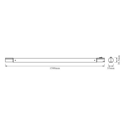 Osram - LED-Unterbauleuchte TUBEKIT LED/21,5W/230V 4000K 150 cm weiß