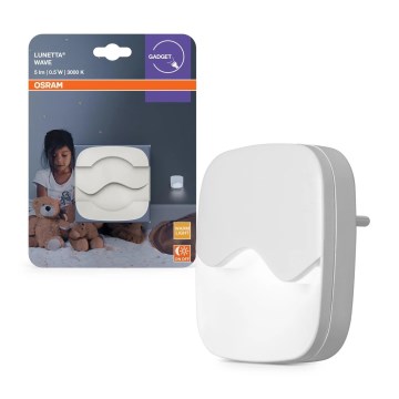 Osram - LUNETTA LED-Nachtlicht zum Einstecken mit Dämmerungssensor, 0,5 W / 230 V