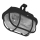 Outdoor-Deckenleuchte OVAL 1xE27/60W/230V IP44 schwarz