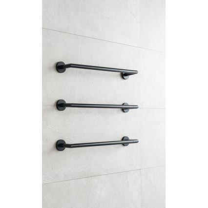 P.M.H. IN1B-L - Elektrischer Handtuchwärmer INGA 17W/230V 85,9 cm IP44 links/schwarz