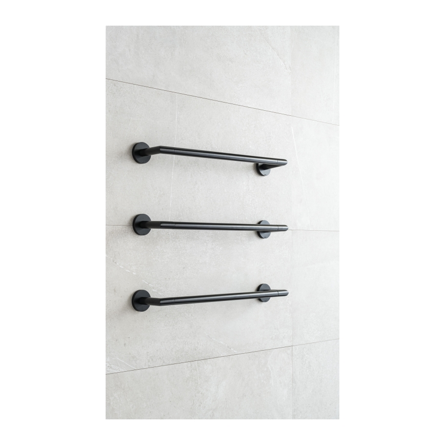 P.M.H. IN1B-L - Elektrischer Handtuchwärmer INGA 17W/230V 85,9 cm IP44 links/schwarz