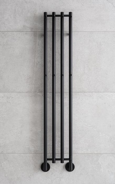 P.M.H. MO1B-R - Elektrischer Handtuchheizkörper MONA 93W/230V 153,3 cm IP44 schwarz