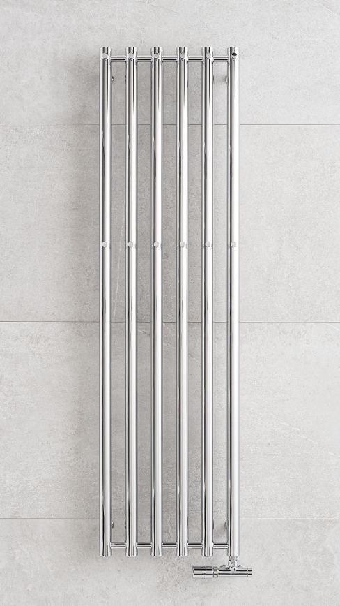 P.M.H. R2C/6 - Badezimmer-Handtuchheizkörper ROSENDAL, 525 W, 150 cm, glänzender Chrom